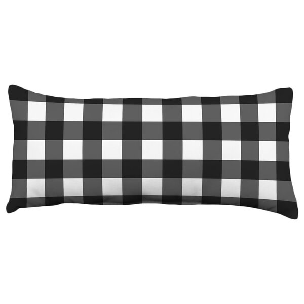 Black and white online buffalo check throw pillows